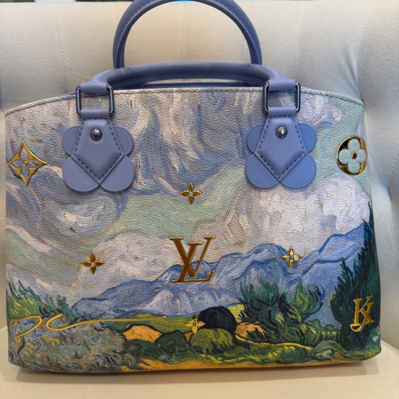 Louis Vuitton Montaigne Masters Collection Jeff Koons Van Gogh Handbag - Picture 2 of 11